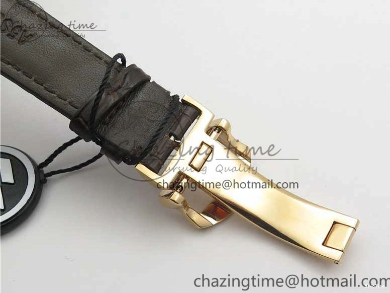 MIROTIME 0411 Efficient Portofino Chrono RG ZF 1:1 Best Edition White Dial on Brown Leather Strap A 7151